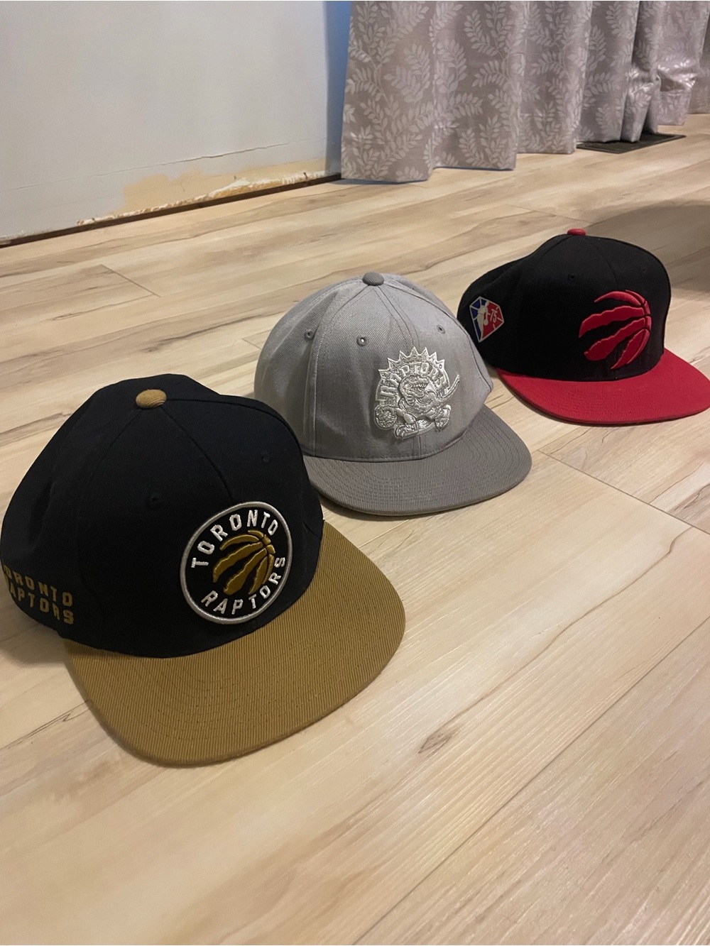 Lids Toronto Raptors Black and Tan Snapback Hat